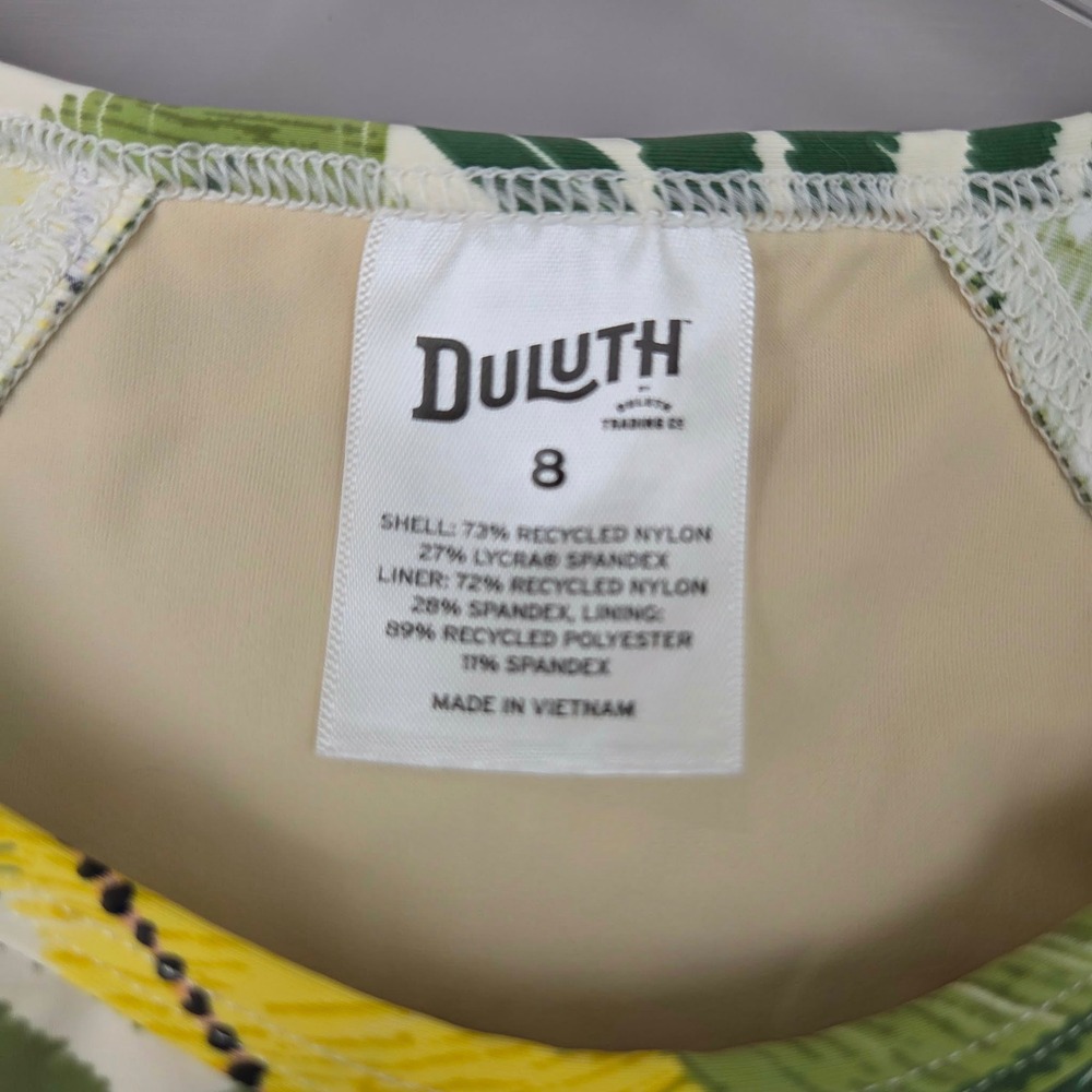 Duluth Trading Co Women Size 8 Suit Up Swim Top Tankini Toucan Tropical Print - Picture 5 of 13
